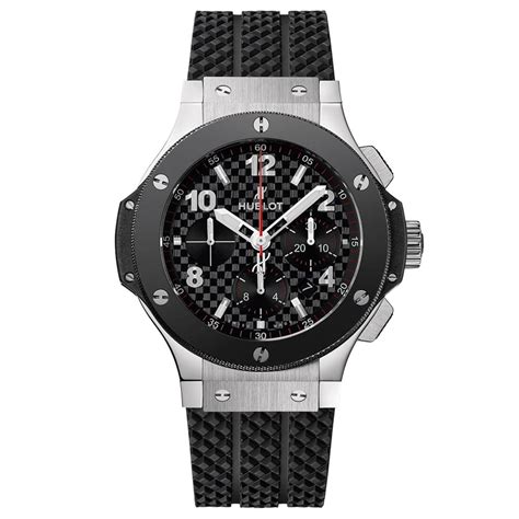 Hublot Big Bang Steel Ceramic Black Dial Men's Watch 